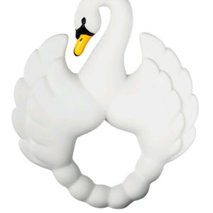 swan teething ring